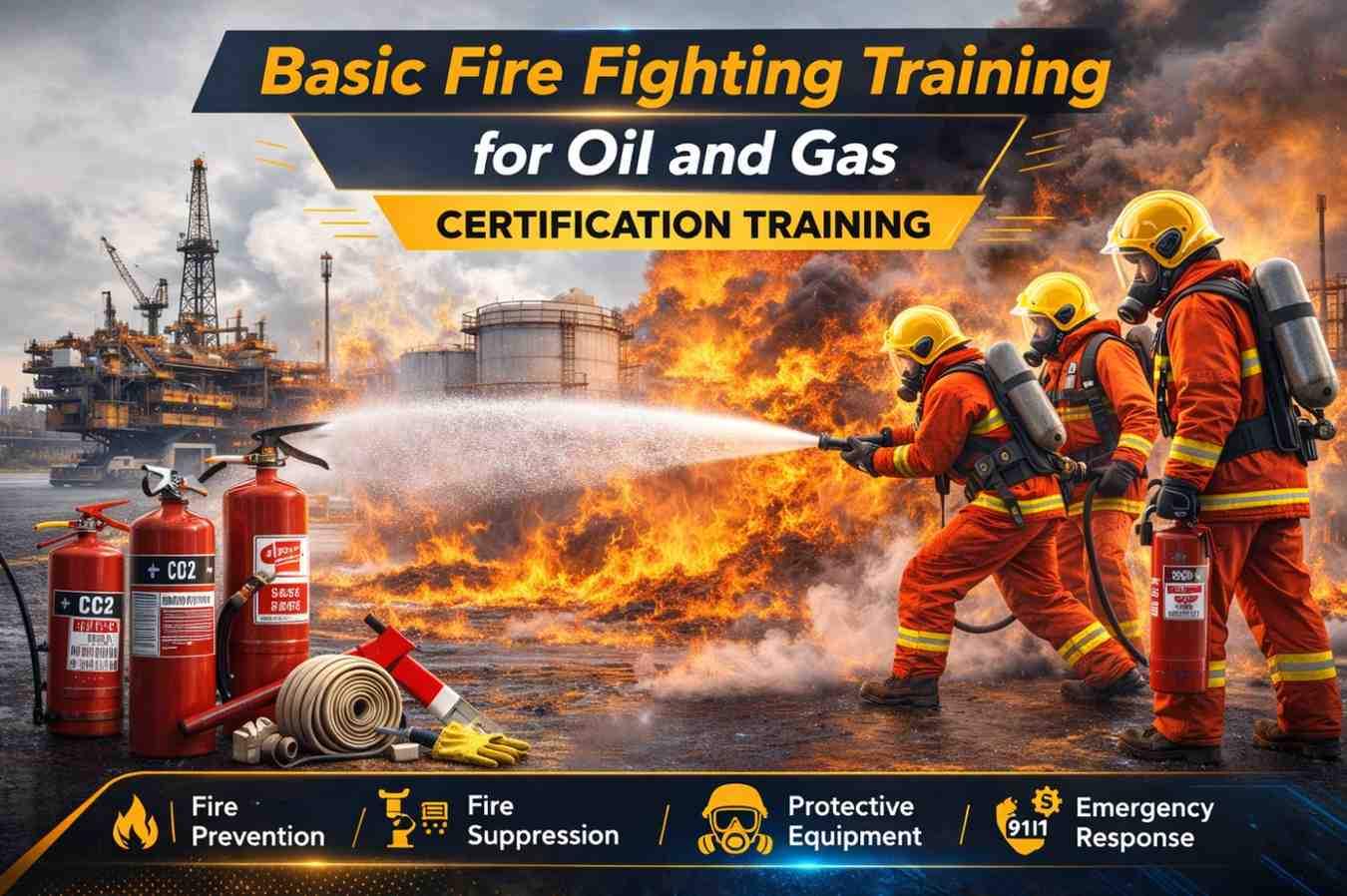 Basic Fire Fighting Training for Oil and Gas Certification Training